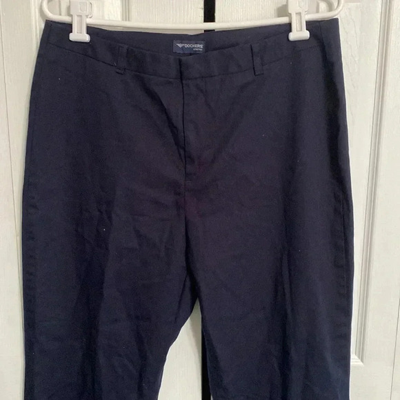 Navy blue dockers stretch cotton pants - Picture 4 of 8
